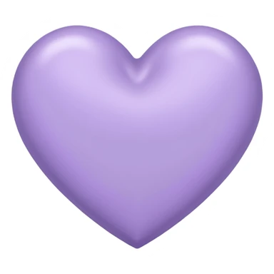 Lavender heart sticker