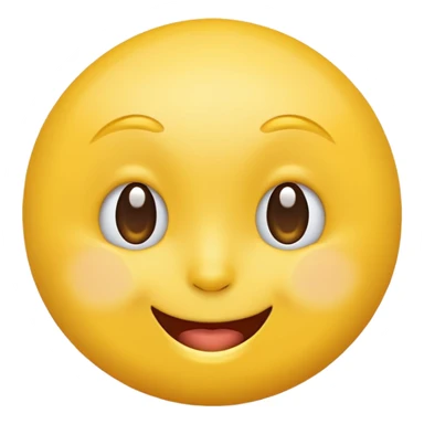 Emoji, yellow round winking face sticker