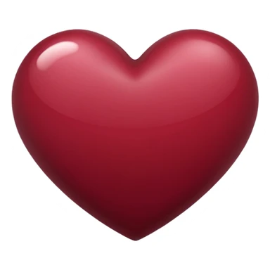 maroon heart emoji sticker