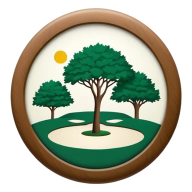 Augusta national golf club logo sticker
