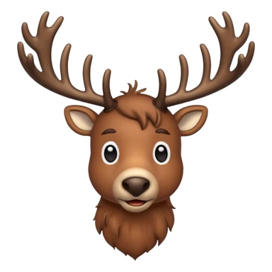 create some realistic christmas raindeers pausing sticker