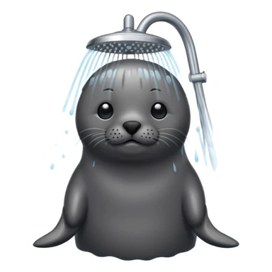 Seal in the shower sticker