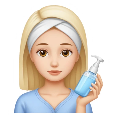 Girly doing skincare sticker