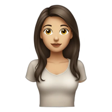 brunette-girl-wearing-a-seethrough-shirt sticker