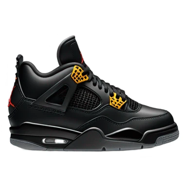 Jordan 4 shoes black cats sticker