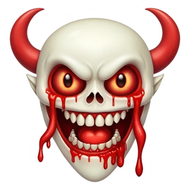 bloody tooth (no face) demon [no eye]!!! sticker