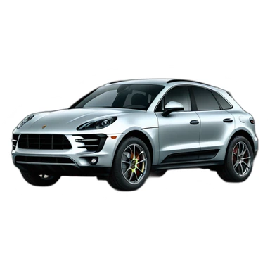 Chalk grey Porsche Macan S sticker