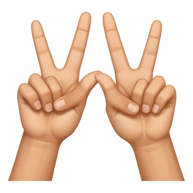 show two shaka signs sticker