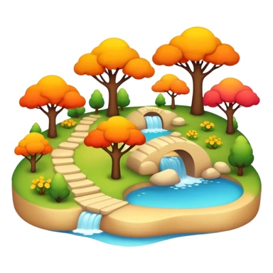 warm scenery  sticker