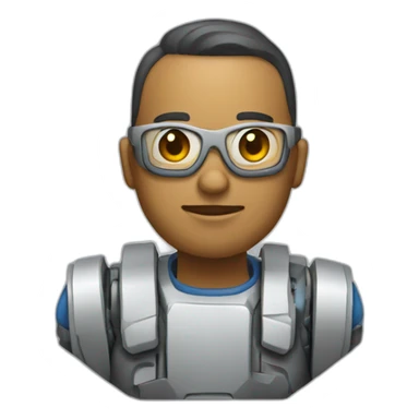 Robotic software engineer sticker