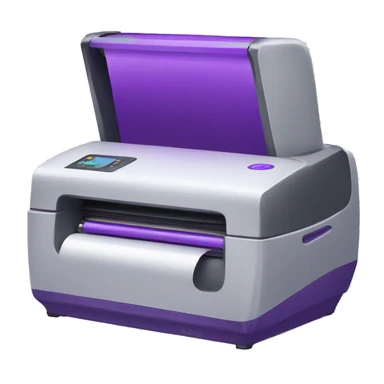 purple product scanner sticker