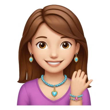 Charm Bracelet Girl sticker