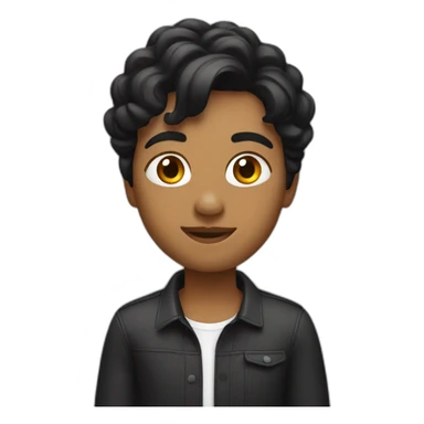 black hair,video editor, sticker