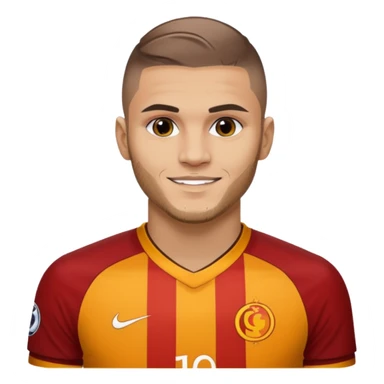 Mauro icardi Galatasaray formasıyla gol sevinci yapıyor sticker