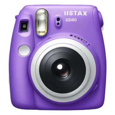 Purple instax camera sticker