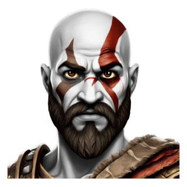 Kratos from God of war ultra realistic  sticker