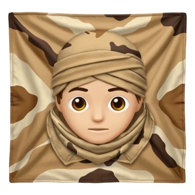 desert camouflage bandana sticker