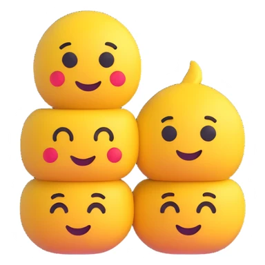 Emojis ass sitting on another emojis face like a girl and guy sticker