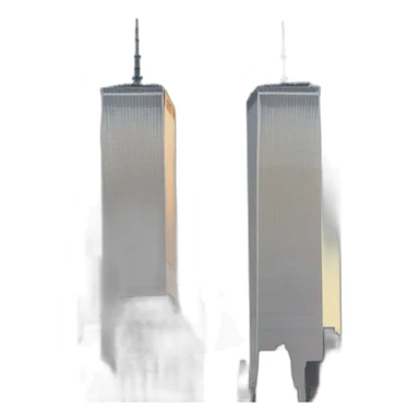 the twin towers during september 11 2001 sticker