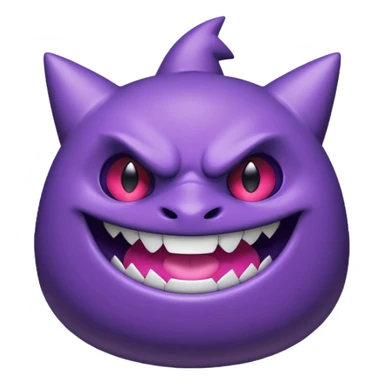Pokemon legendary purple and pink mega gengar sticker
