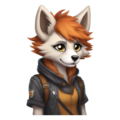 Edgy modern anthro furry by Falvie, LiLaiRa, griffsnuff, AngieWolf sticker