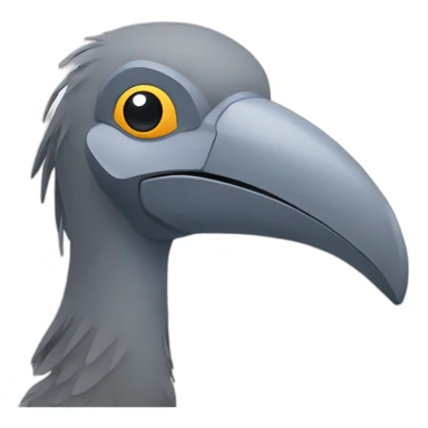 A shoebill programming in Rust sticker