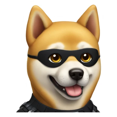 Shiba-inu in Batman suit  sticker