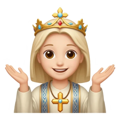 Need an emoji of god giving blessings sticker