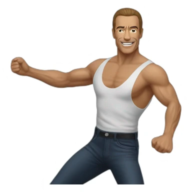 Jeanclaude-vandamme-dance sticker