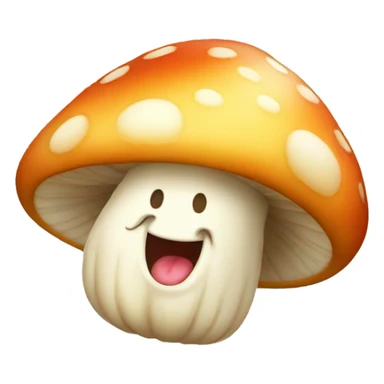 happy fungi sticker