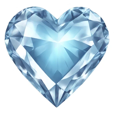 Diamond heart sticker