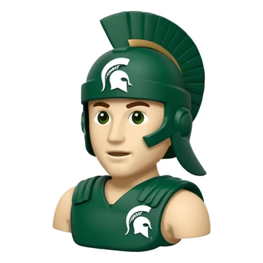 Michigan state sparty green  sticker