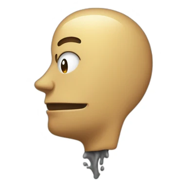 exploating head waiting to nine o'clock sticker