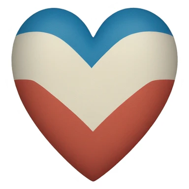 a heart colored like the talian flag. sticker