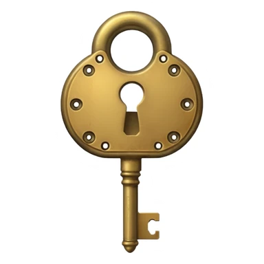 key in keyhole sticker