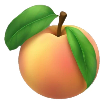 peach in bank sticker