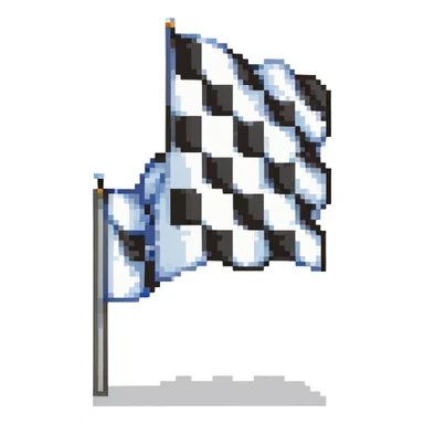 checkered racing flag sticker