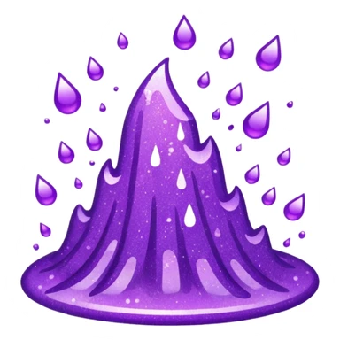 glitter purple pity sticker