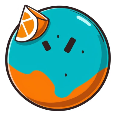 teal platerplus sticker