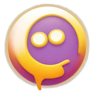A circular Twitch-style emoji, yellow to orange gradient background, stylized white "F" in the center, conveying energy and excitement. sticker