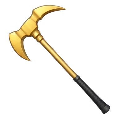 cartoon gold pickaxe sticker
