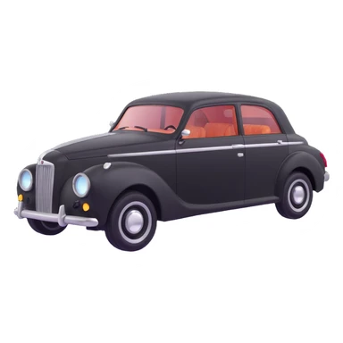 luxury black car resembling Porsche or BMW, with a hammer and a rod forming an X, floating and touching the rear right corner of the car's bodywork, a long rectangular reflection lamp illuminating the upper part of the door, elegant and modern sticker