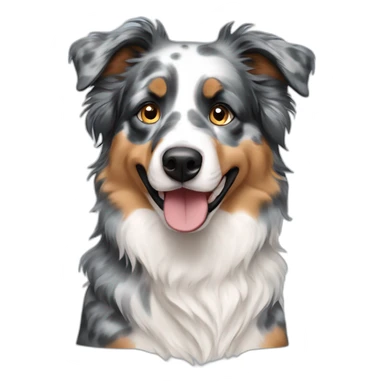Blue Merle Australian shepherd sticker