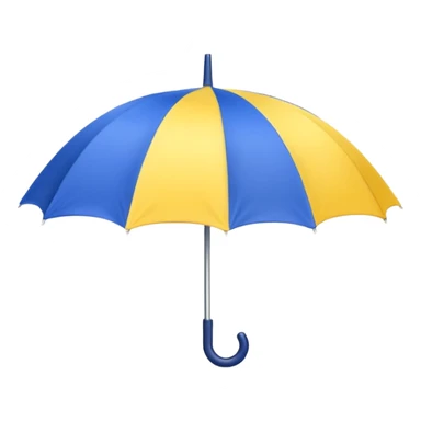 umbrella summer blue and yellow sticker