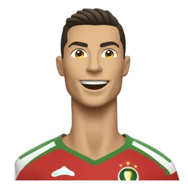 Cristiano Ronaldo with world cup sticker