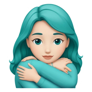 Teal hugs with Belles wording sticker