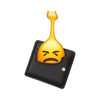 solana logo dripping into a wallet sticker