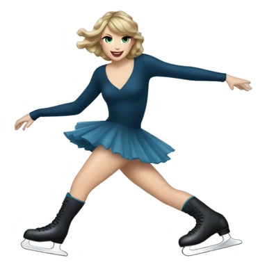 Taylor Swift ice skating sticker