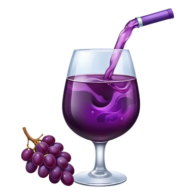 Grapes Drink with alochol sticker