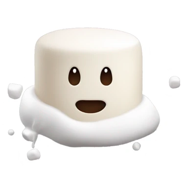 Marshmallow in milk (no face on marshmellow) sticker